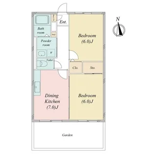 サンホワイト町田M101【1階】の間取り