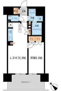 BLESS宮崎台【6階】の間取り
