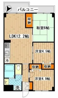 キャピタル鷺沼【2階】の間取り