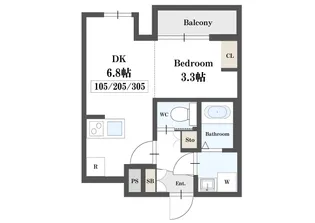 クレアール【2階】の間取り