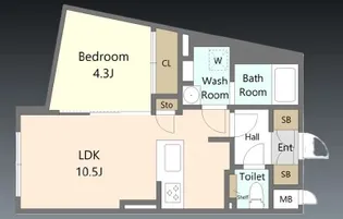 AGRACES小竹向原(アグレイシス小竹向原)【1階】の間取り