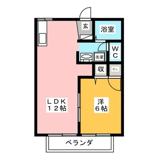 ほほえみ荘【2階】の間取り