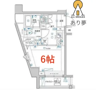 Le’a横濱山手壱番館【6階】の間取り