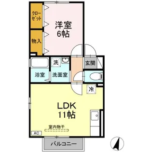 エステート手形【2階】の間取り
