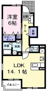 スタニングプレイスIII【1階】の間取り