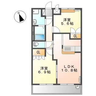 ファーストヴィレッジヒル【2階】の間取り