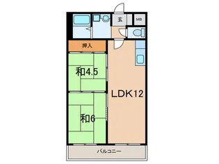 山神ビル【4階】の間取り