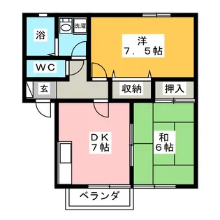 セジュール寺山【2階】の間取り