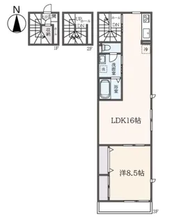 グランパレス国立の間取り
