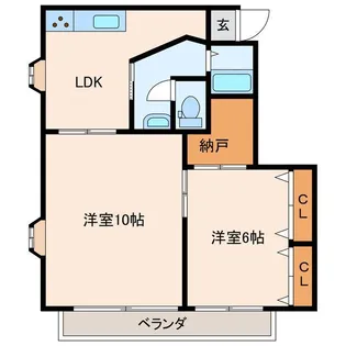 メゾングレイス【2階】の間取り