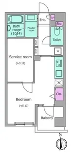 レジディア調布【2階】の間取り
