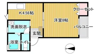 ソレアードN【1階】の間取り