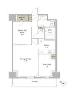 プライムメゾン用賀砧公園【2階】の間取り