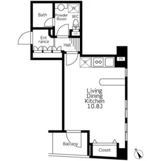 レジデンス広尾【8階】の間取り