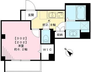 ワイズフォレスト【2階】の間取り