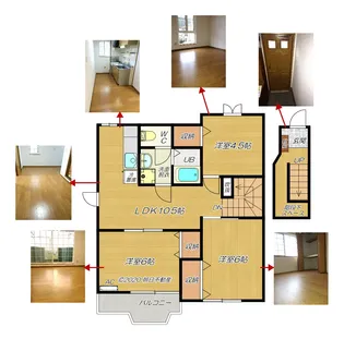 グレース・後藤(ゴトウ)【2階】の間取り