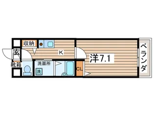 サンマ-ル新瑞【4階】の間取り