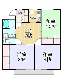 ローレンスパークB【1階】の間取り