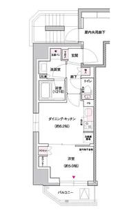 ジェイグランコート上野入谷【6階】の間取り