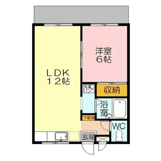 ボヌール井上【1階】の間取り