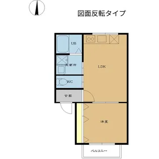 グラントム紫竹【1階】の間取り
