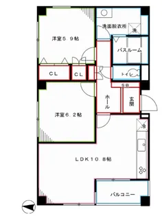 フレール上井草【5階】の間取り