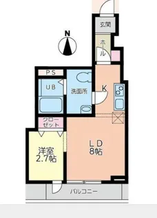 メリディアン南仙台駅前【2階】の間取り