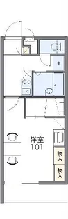 レオパレスHouse Umi【2階】の間取り
