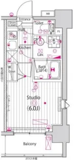 ガーラ・プレシャス高輪台【5階】の間取り