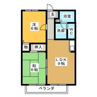 クレストコート丹後【1階】の間取り