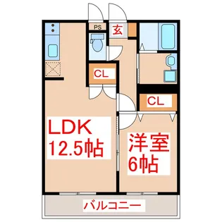 Crescent【1階】の間取り