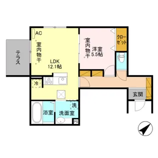 mie’s flat【1階】の間取り