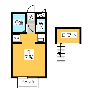 ダンヒルイレブン赤渋 A棟【2階】の間取り