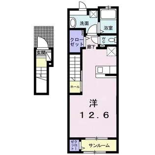 プリティーリファインド ビラ【2階】の間取り