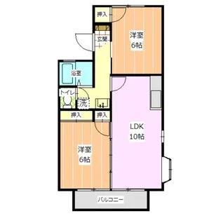 セジュール高岸 C棟【2階】の間取り