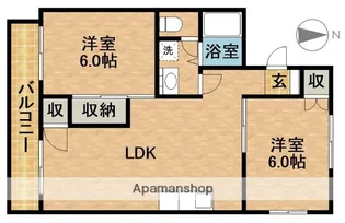 ラフォーレクラマエ【2階】の間取り