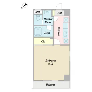 ベルロワイヤル平井【6階】の間取り