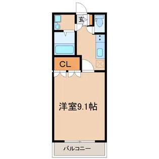 グランディール【3階】の間取り