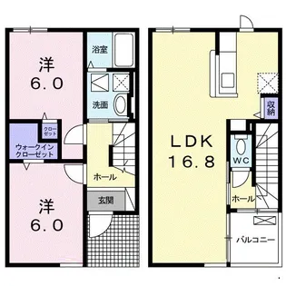 Y.N カーネーション C【1階】の間取り