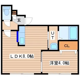 アーク琴似2.5【4階】の間取り