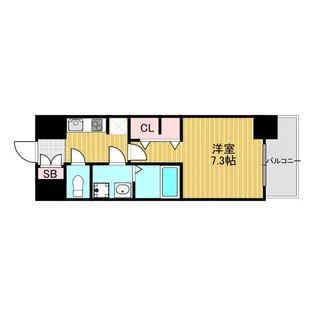 S-RESIDENCE三国WEST【1階】の間取り