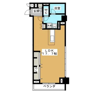 ロイヤルオーク栄セントラルプラザ【9階】の間取り