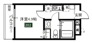 メルディア北綾瀬2【2階】の間取り