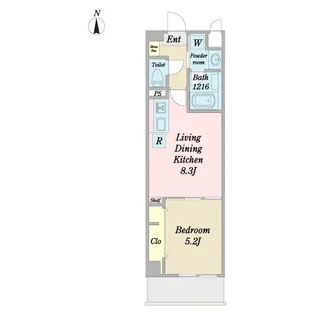 VORT中村IIresidence【4階】の間取り