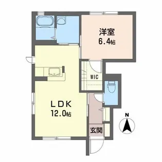 パークサイドマルサC【1階】の間取り
