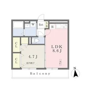 ランドスケープアネックス【3階】の間取り