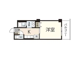 山田オフィスビル【4階】の間取り