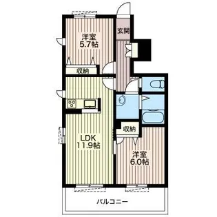 エスポワール【1階】の間取り