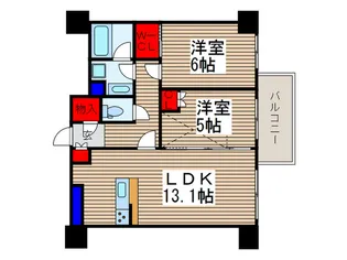 コンフォリア大宮【12階】の間取り