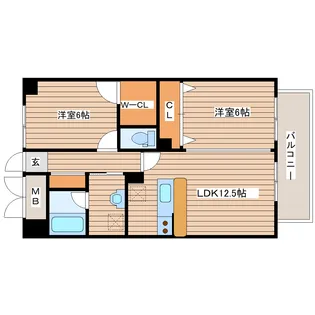 シエナ仙台II【3階】の間取り